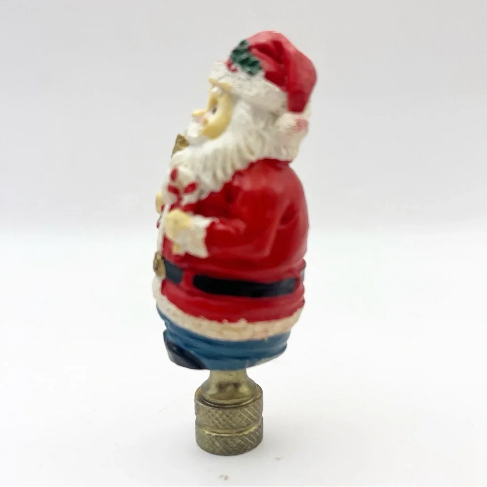 Santa Claus Lamp Finial Christmas Holiday Decoration Lampshade Set of 2